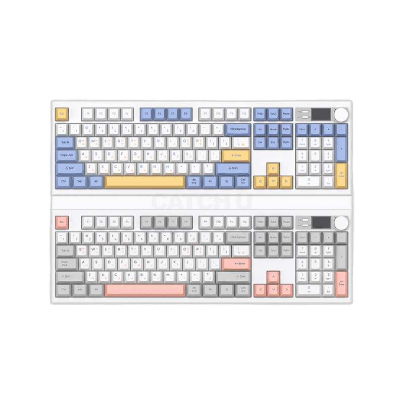 앱코 AS104 오피스네비게이터 3모드 기계식 키보드 화이트 조약돌 슈팅 스타축