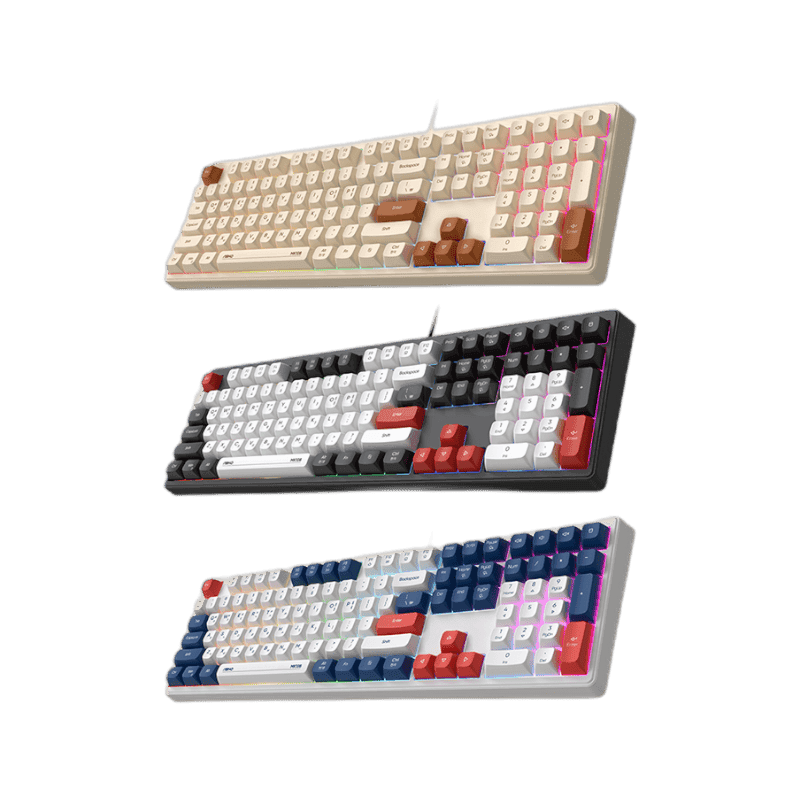 앱코 MK108 저소음 멤브레인 키보드 오트밀 멤브레인