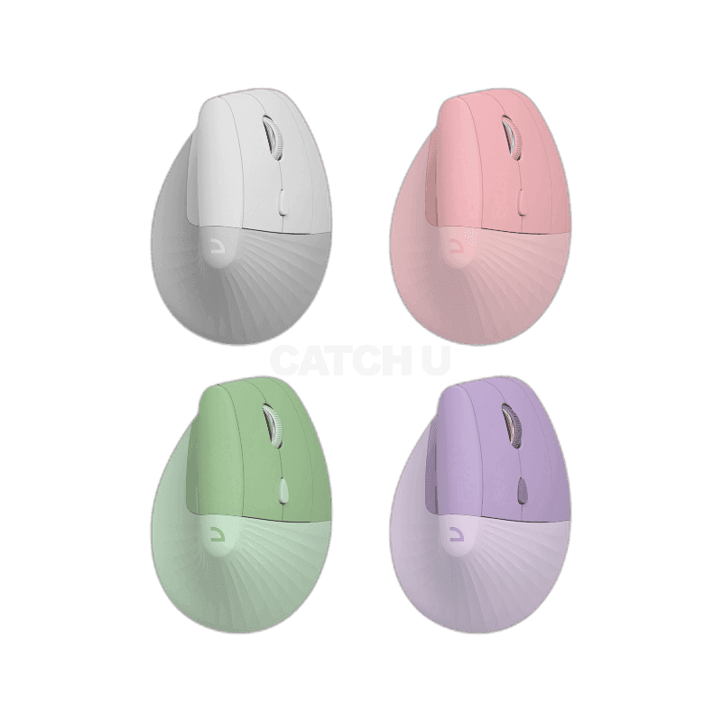 앱코 WEM60 인체공학 무선 버티컬 마우스 화이트