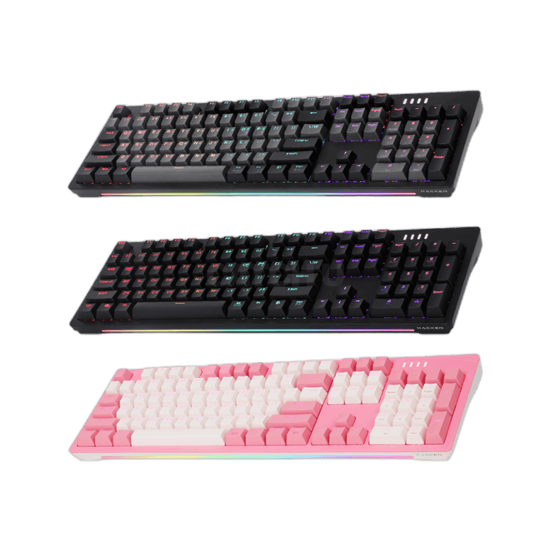 앱코 AN02 RGB BAR 축교환 기계식 키보드 블랙 갈축