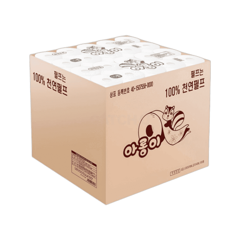 한아름산업 아롱이 대용량 두루마리 3겹 40m 100롤, 1팩