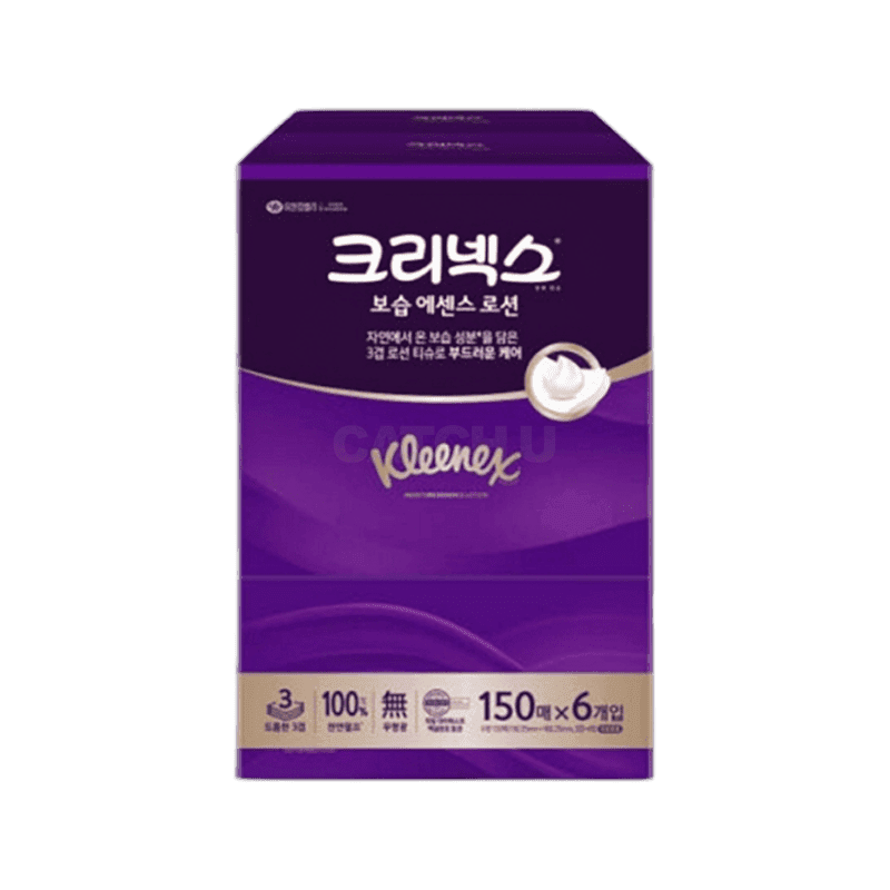유한킴벌리 크리넥스 보습 에센스 로션 티슈 150매 6개