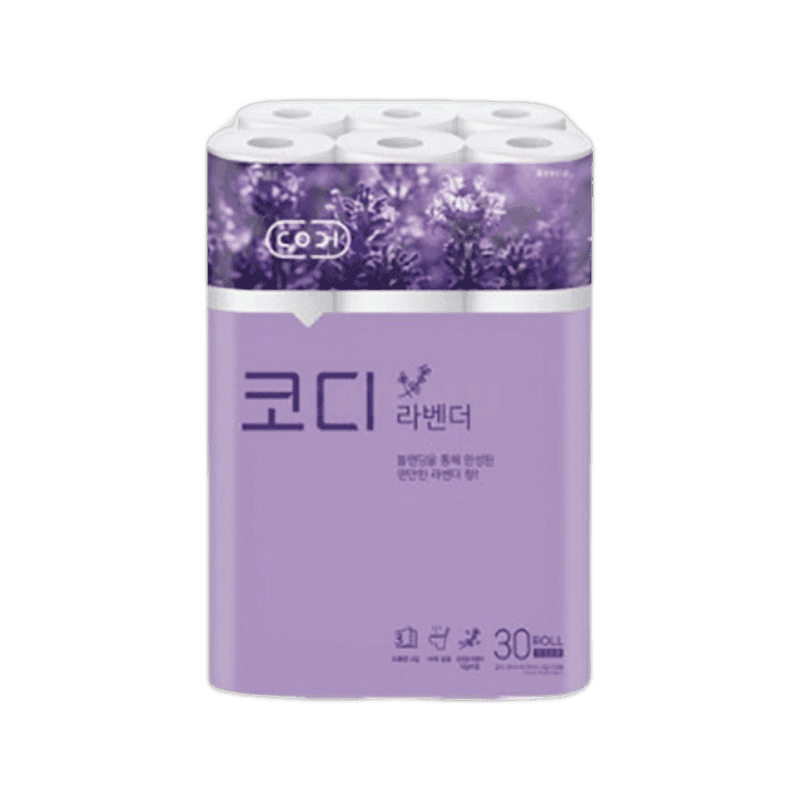 쌍용씨앤비 CODI 라벤더 화장지 3겹 30m 30롤, 1팩