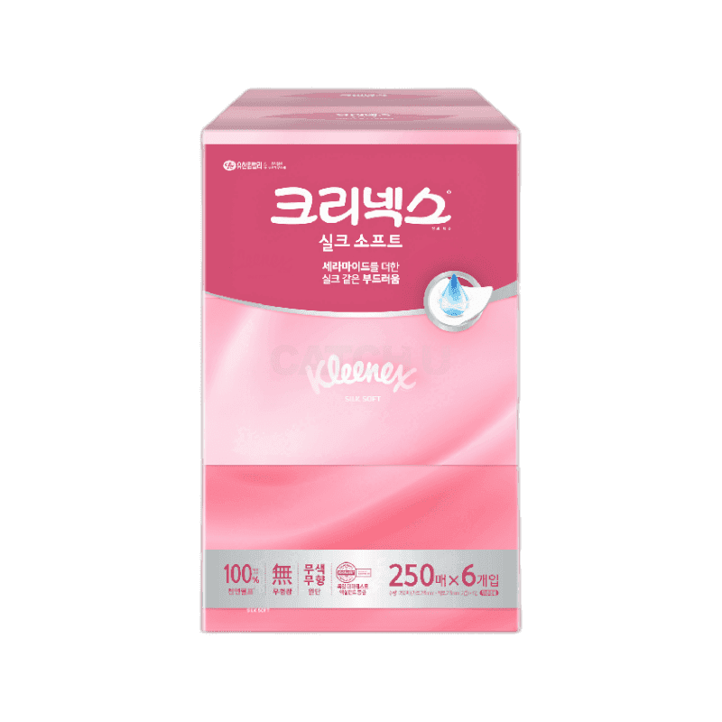 유한킴벌리 크리넥스 실크소프트 미용티슈 250매 1개
