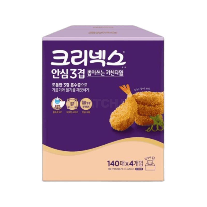유한킴벌리 크리넥스 뽑아쓰는 키친타올 140매 2팩