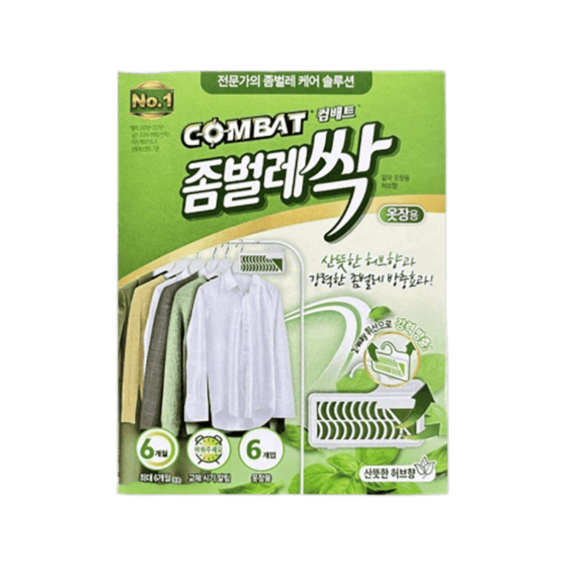 컴배트 좀벌레싹 옷장용 허브향 6개입 3개