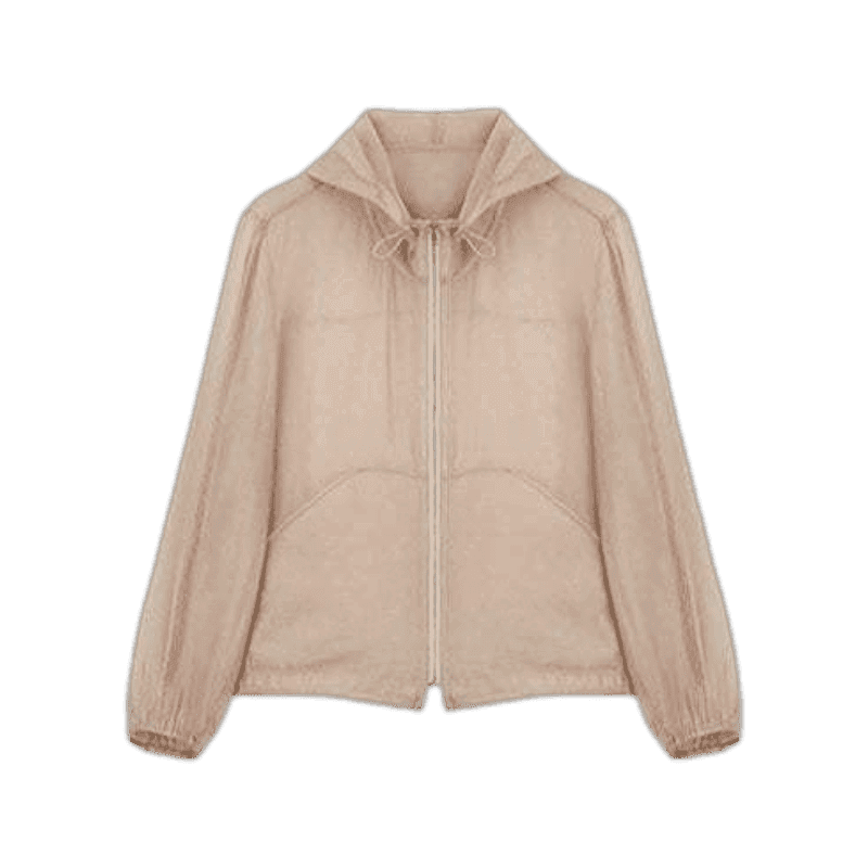 셀렙샵에디션 글로시 시스루 후드 점퍼