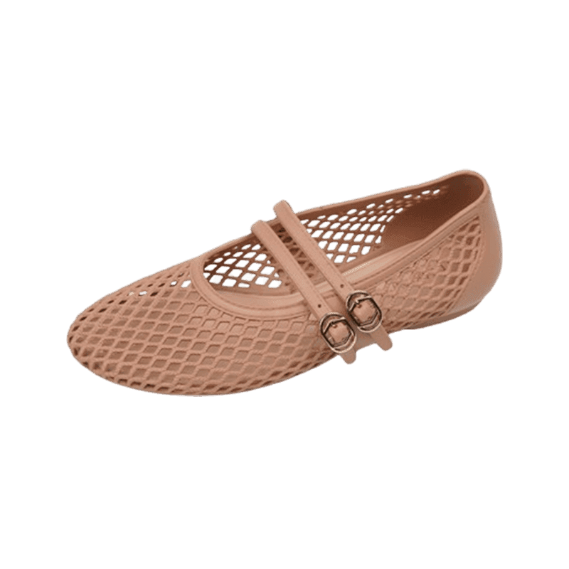 베어파우 여성 메리제인 젤리 슈즈 경량 플랫 슈즈 피치 K3018107RB-W