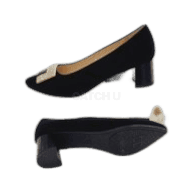 탠디 여성 사각장식 미들힐 펌프스 3SD 12HP42ZD19 W-083