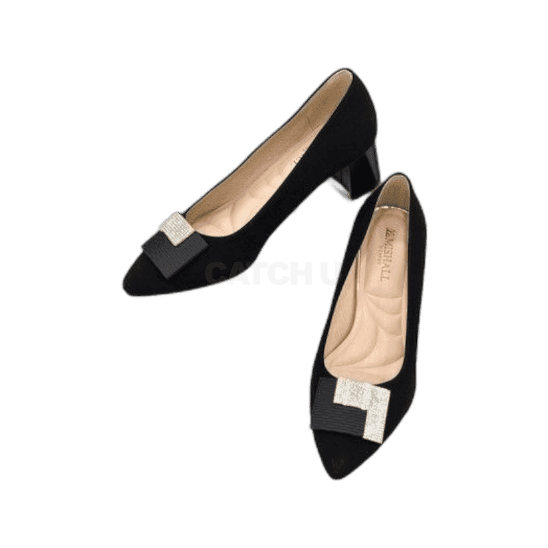 탠디 여성 미들힐 사각장식 펌프스 2SA 12HH42FS19 W-083