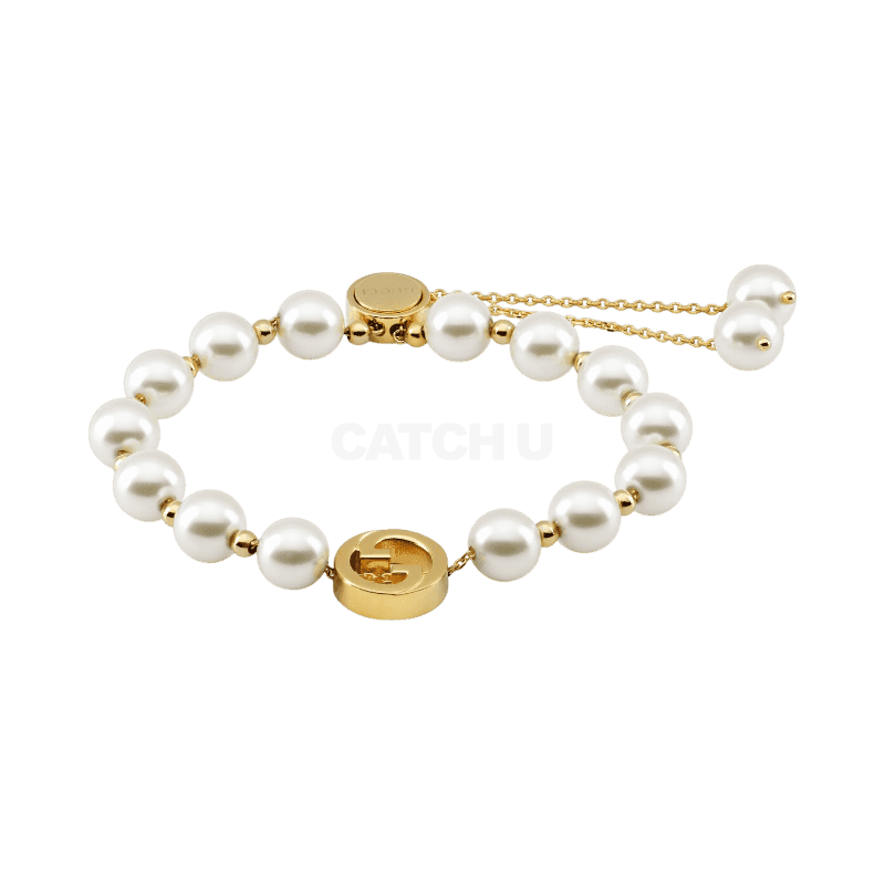 구찌 인터로킹 펄 팔찌 839033 JCF27 8062