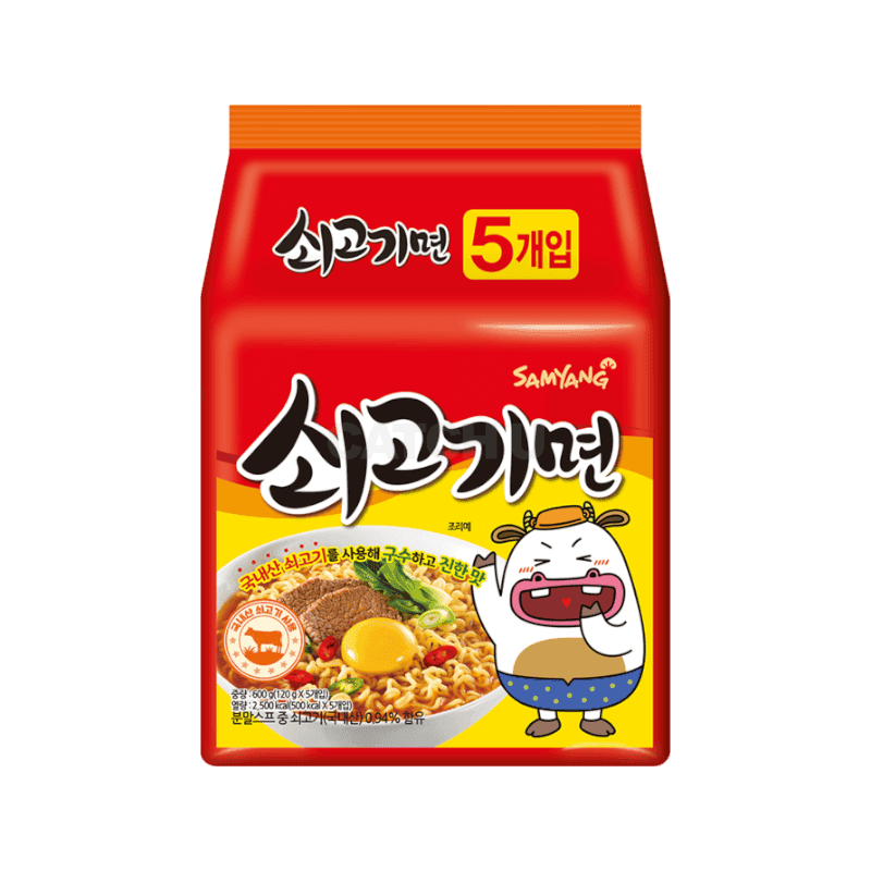 삼양 쇠고기면 120g, 5개