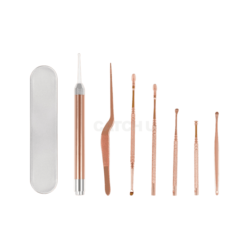 비타할로 LED 귀이개 7종 세트 (보관 케이스 포함), 1세트