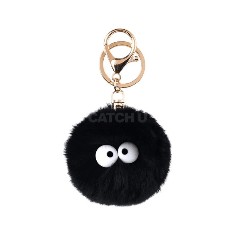 생활공식 폼폼 방울 키링, 블랙, 1개