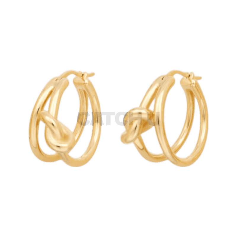 셀린느 노트 더블 후프 - 골드 피니시 브라스 골드 461FX6BRA35OR