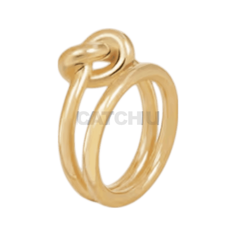 셀린느 노트 더블 반지 - 골드 피니시 브라스 골드 461FW6BRA35OR