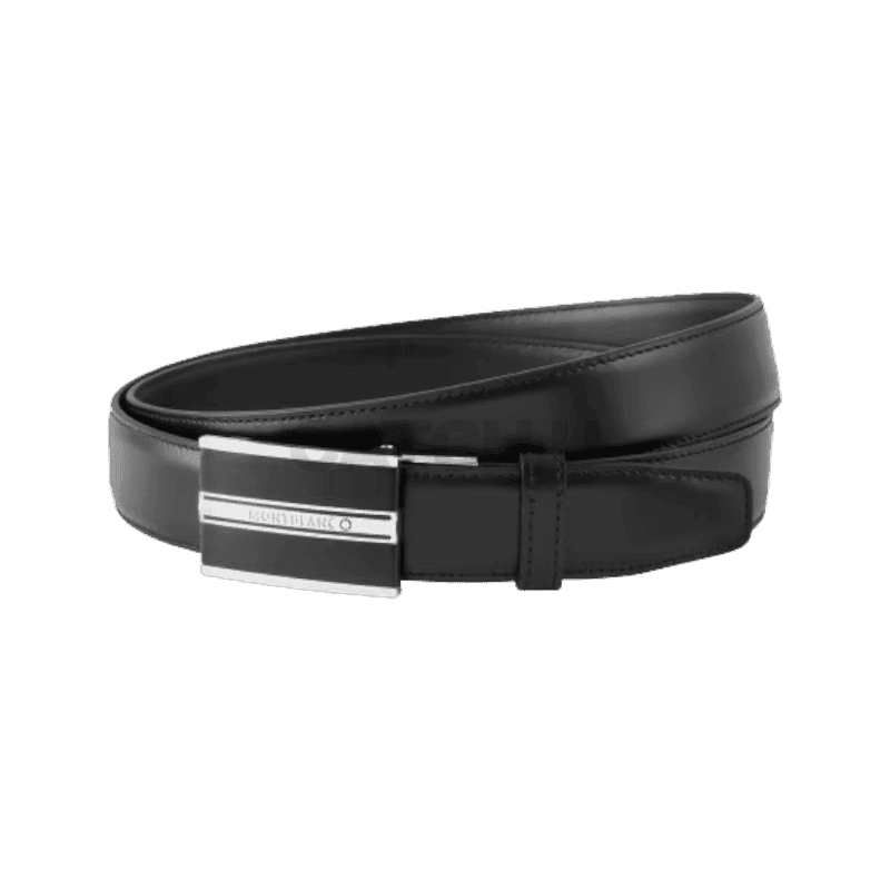 몽블랑 블랙 30mm 레더 벨트 mb118421