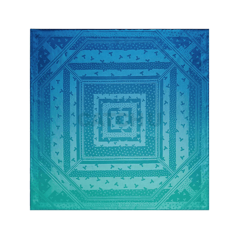 티파니앤코 T 댄싱 T 리본 스카프, 인피니티 블루 실크 73473020