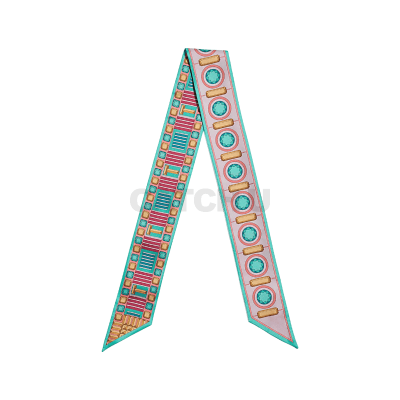 티파니앤코 패싯 리본 스카프, 멀티컬러 실크 73250633