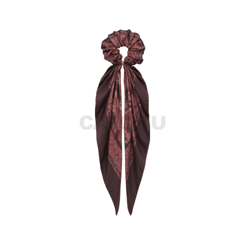 생로랑 페이즐리 실크 트윌 소재 CASSANDRE 스크런치 8234673YR756389