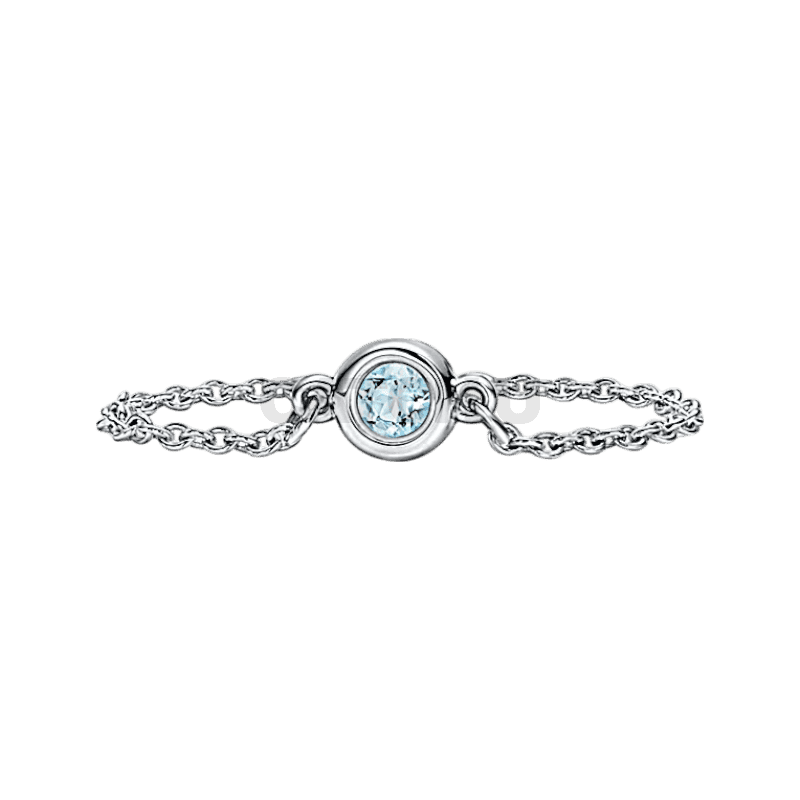 티파니앤코 엘사 퍼레티 컬러 바이 더 야드 링 실버에 아쿠아마린 세팅 1592667374