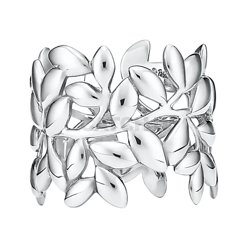 티파니앤코 팔로마 피카소 올리브 리프 밴드 링 실버 1912166092