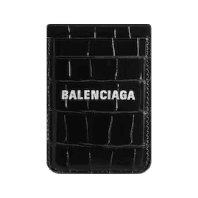 발렌시아가 캐쉬 크로커다일 엠보싱 마그넷 카드 홀더 6758352AAYM1090