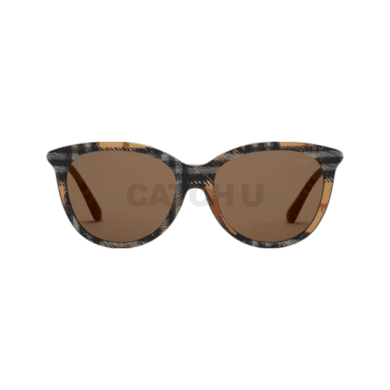 버버리 튜블러 체크 라운드 선글라스 40845061