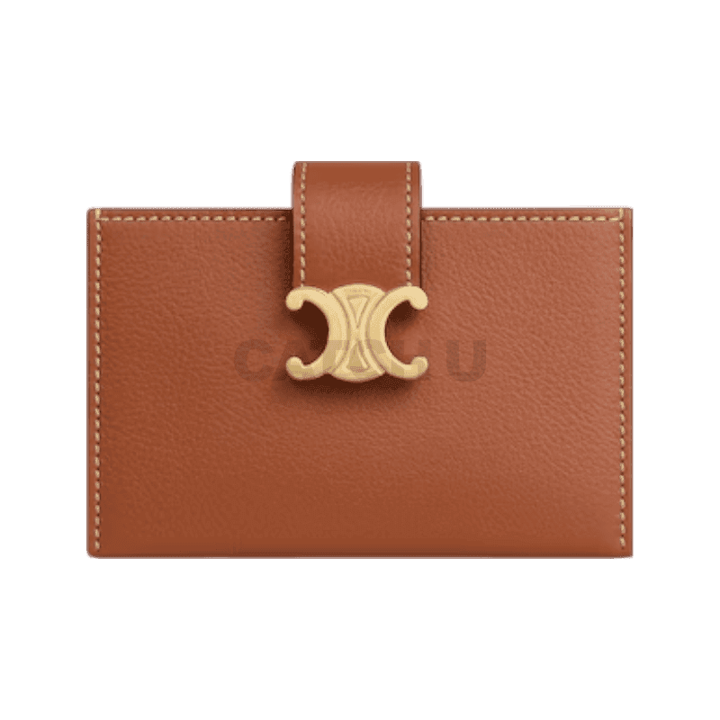 셀린느 니노 아코디언 카드 지갑 서플 그레인 카프스킨 탠 10N843GHH.04LU