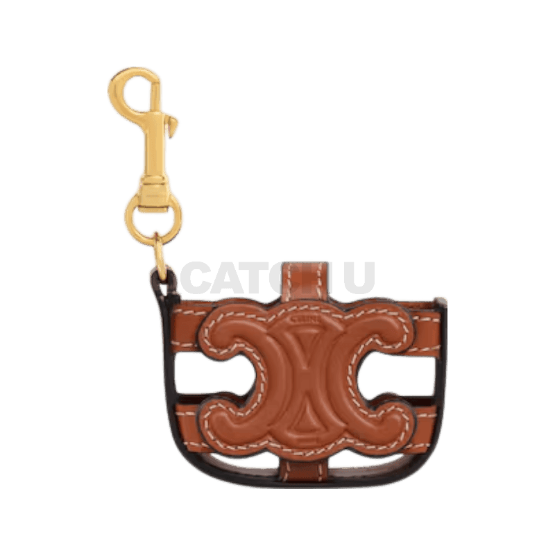 셀린느 트리옹프 에어팟 케이스 부드러운 카프스킨 탠 10N513DPQ.04LU