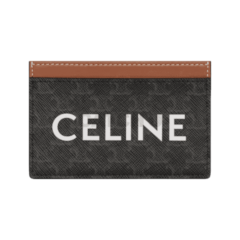 셀린느 카드 지갑 CELINE 프린트 트리옹프 캔버스 탠 10B702CLY.04LU