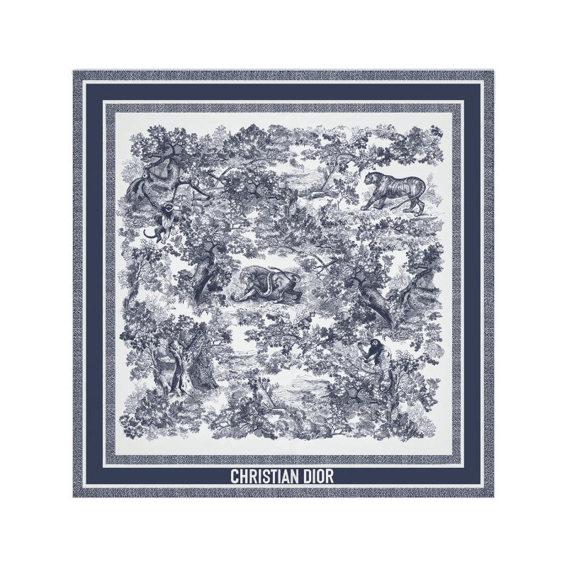 디올 Toile de Jouy Sauvage 90 스퀘어 스카프 15JOU090I602_C545