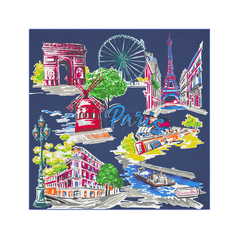 디올 Dior Souvenir 70 스퀘어 스카프 54RIV070IPAR_C970