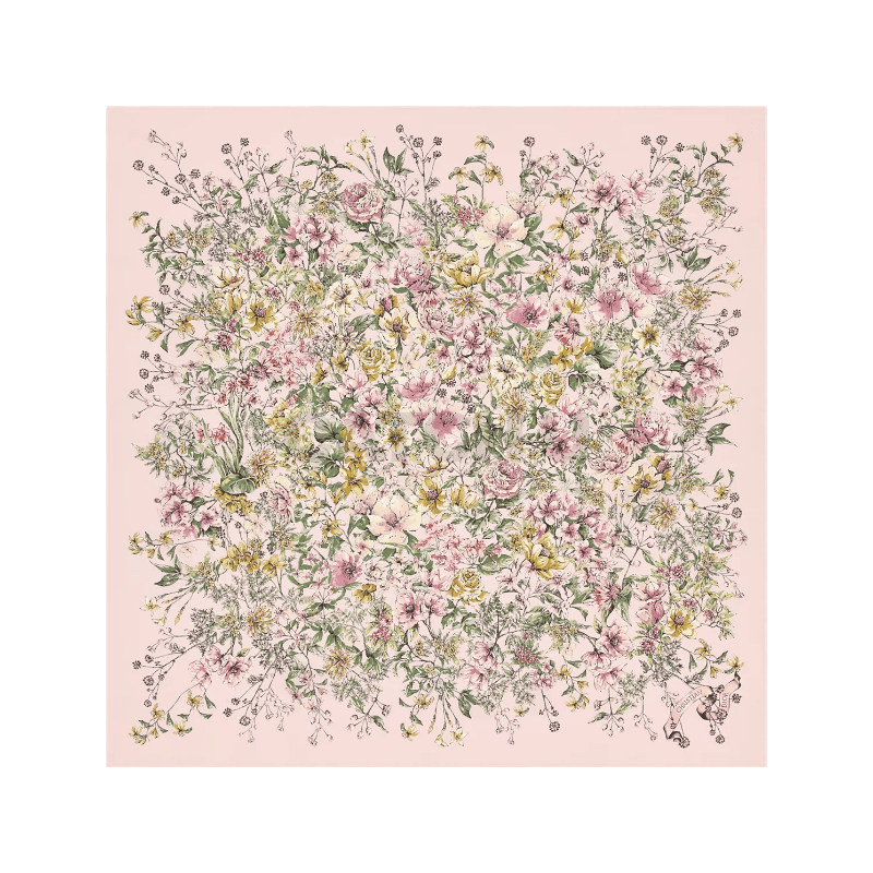 디올 D-Floral 90 스퀘어 스카프 35FCO090I610_C400