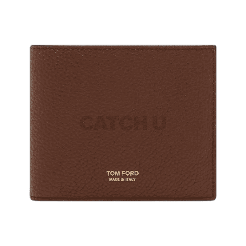 톰포드 T 라인 그레인 레더 클래식 바이폴드 지갑 