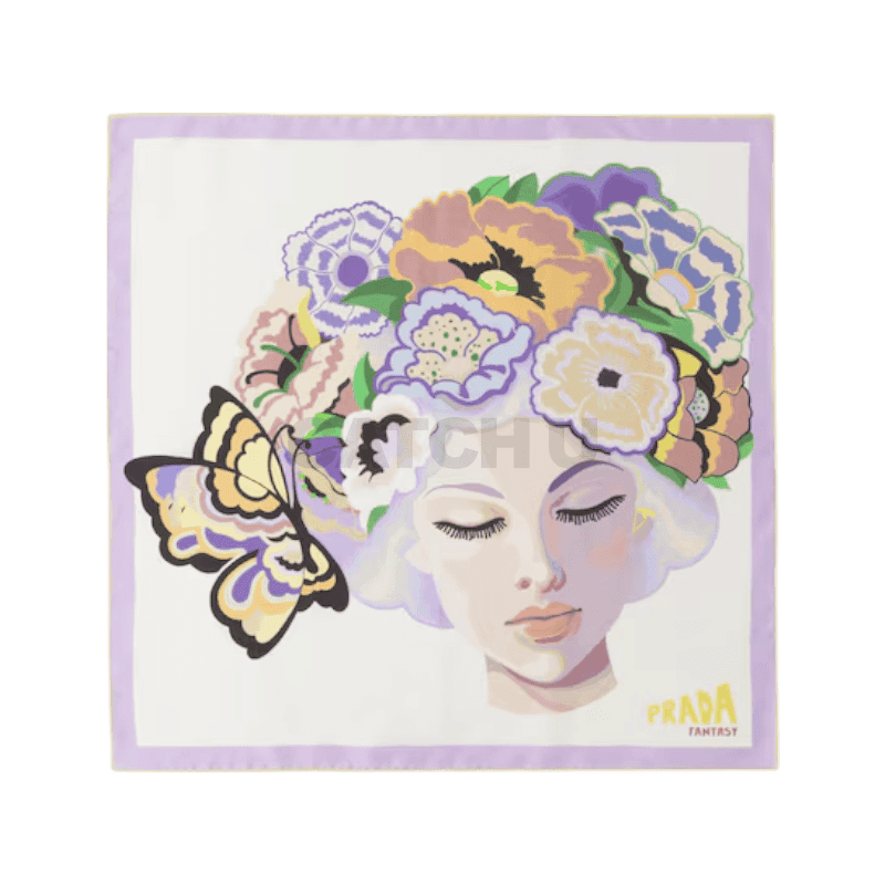 프라다 판타지 실크 풀라드 55x55 1FF004_2CAW_F0230