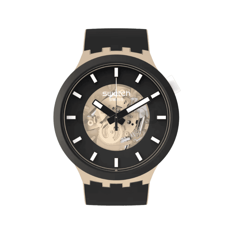 스와치 TIME FOR TAUPE SB03C100