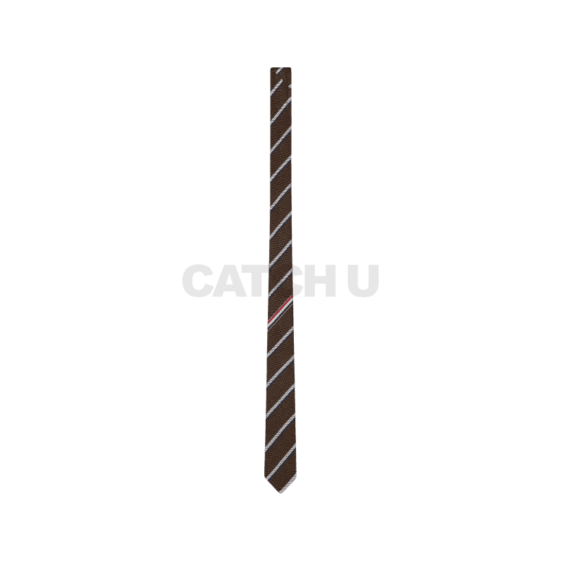 톰브라운 섀도 스트라이프 피케 위브 타이 브라운 MNL001A-F0990-210