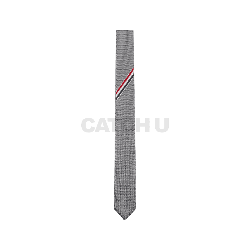 톰브라운 더블 페이스 실크 타이 라이트 그레이 MNL074K-Y4003-055