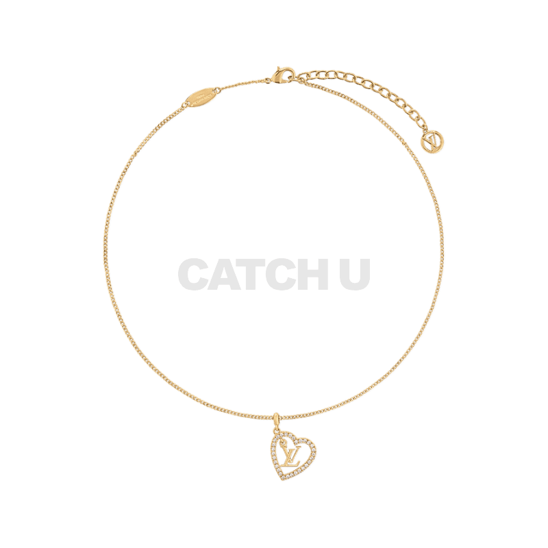 루이비통 마이 LV 하트 목걸이 M02389