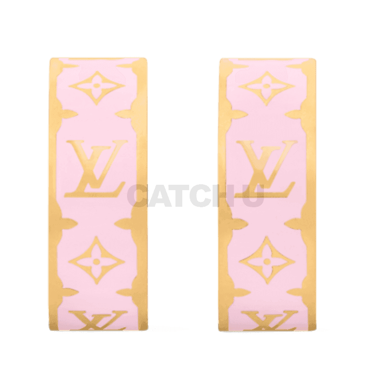 루이비통 나노그램 에나멜 귀걸이 M01831