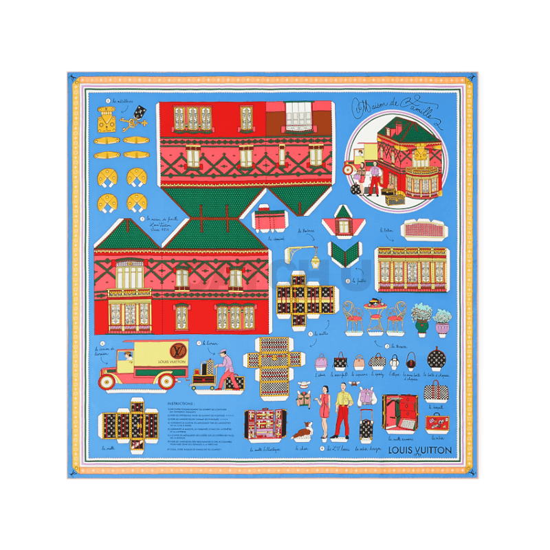 루이비통 아니에르 페이퍼 하우스 스퀘어 90 M96139