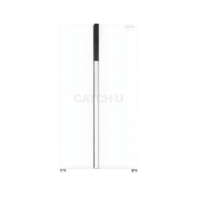 쿠잉전자 레트로 저소음 435L 2도어 양문형 냉장고 SBS440W