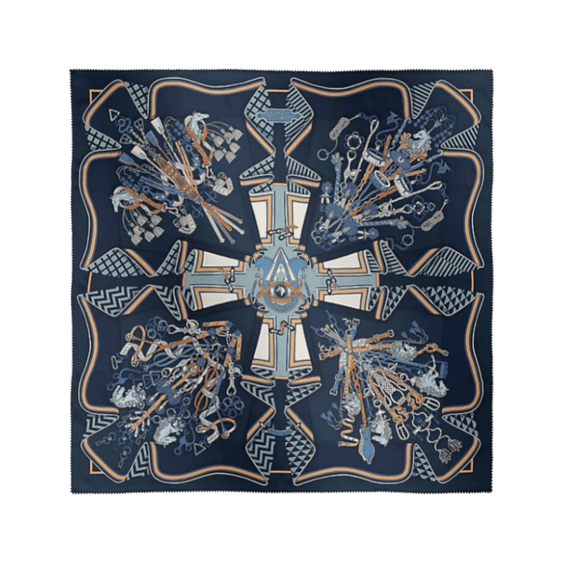 에르메스 Bouquets Sellier 스카프 70 H982842S 03