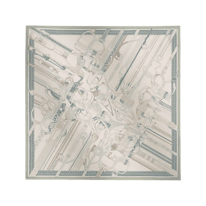 에르메스 Concours d'Etriers Remix 더블 페이스 스카프 70 H914215S 04