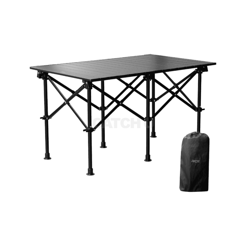 로티 캠핑 테이블 롤 원액션 접이식 미니 피크닉 휴대용 URT 대형, 블랙