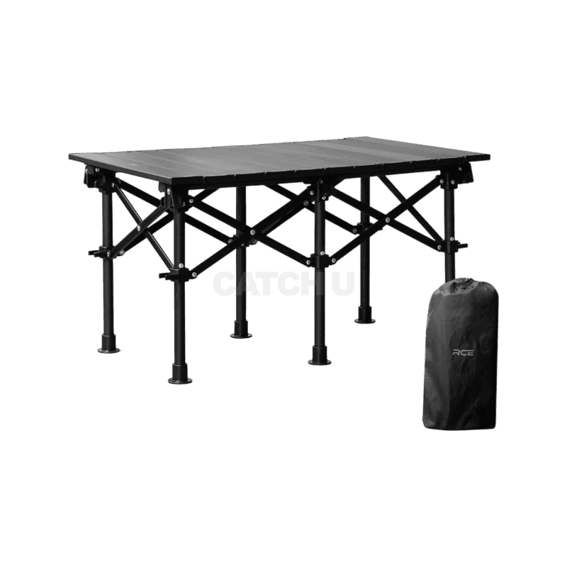 로티 캠핑 테이블 롤 원액션 접이식 미니 피크닉 휴대용 URT 중형, 블랙