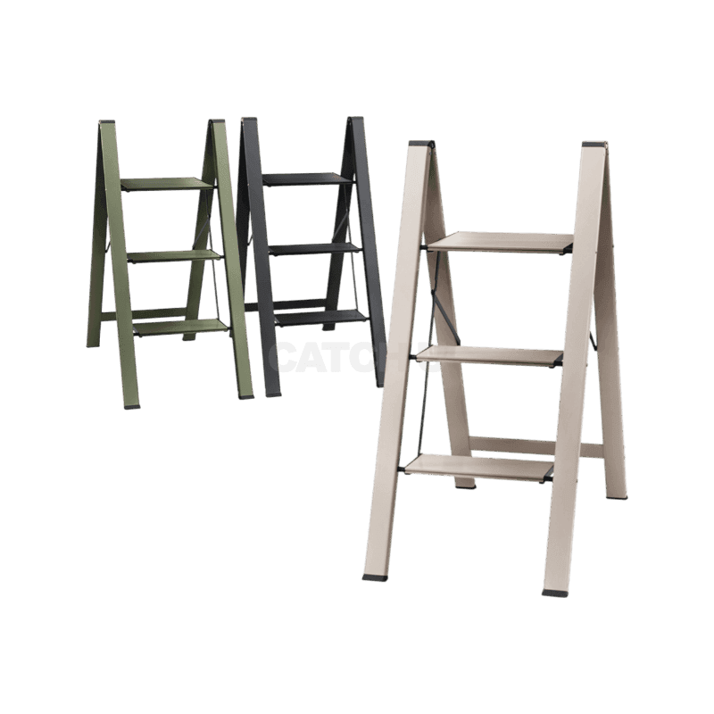 로티 가정용 사다리 접이식 A형 알루미늄 3단 이동식 작업 발판 계단 광폭 DL3