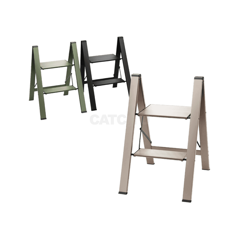 로티 접이식 사다리 가정용 A형 알루미늄 2단 미니 이동식 작업 발판 계단 DL2