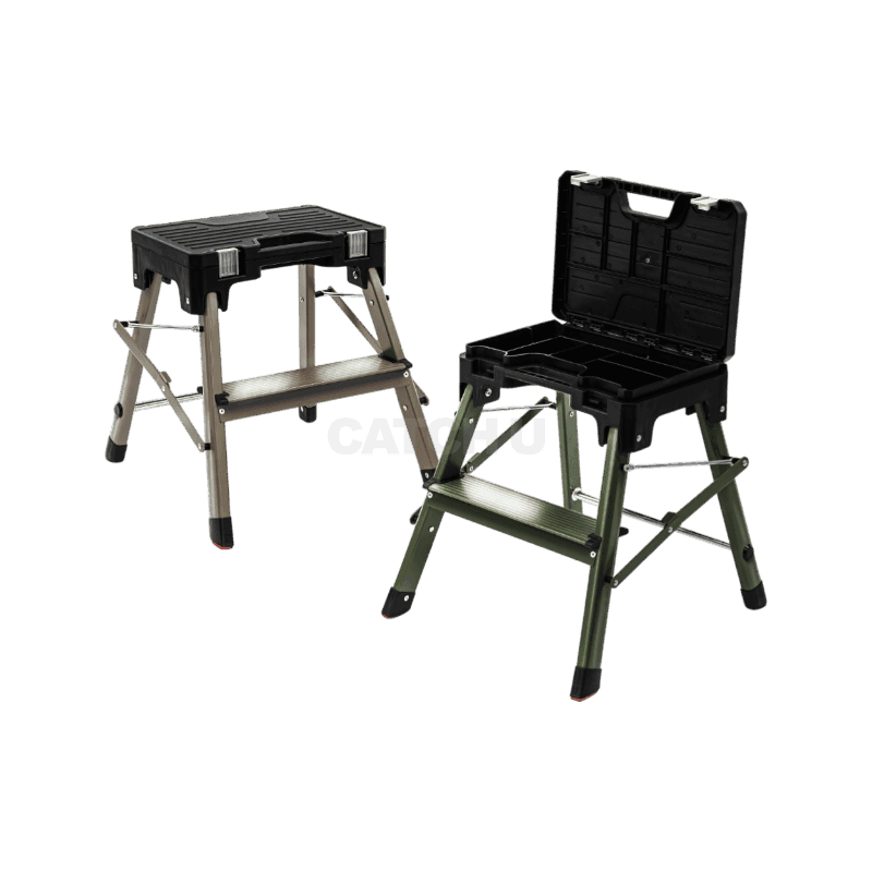 로티 접이식 사다리 가정용 A형 알루미늄 2단 미니 이동식 작업 발판 계단 TL2